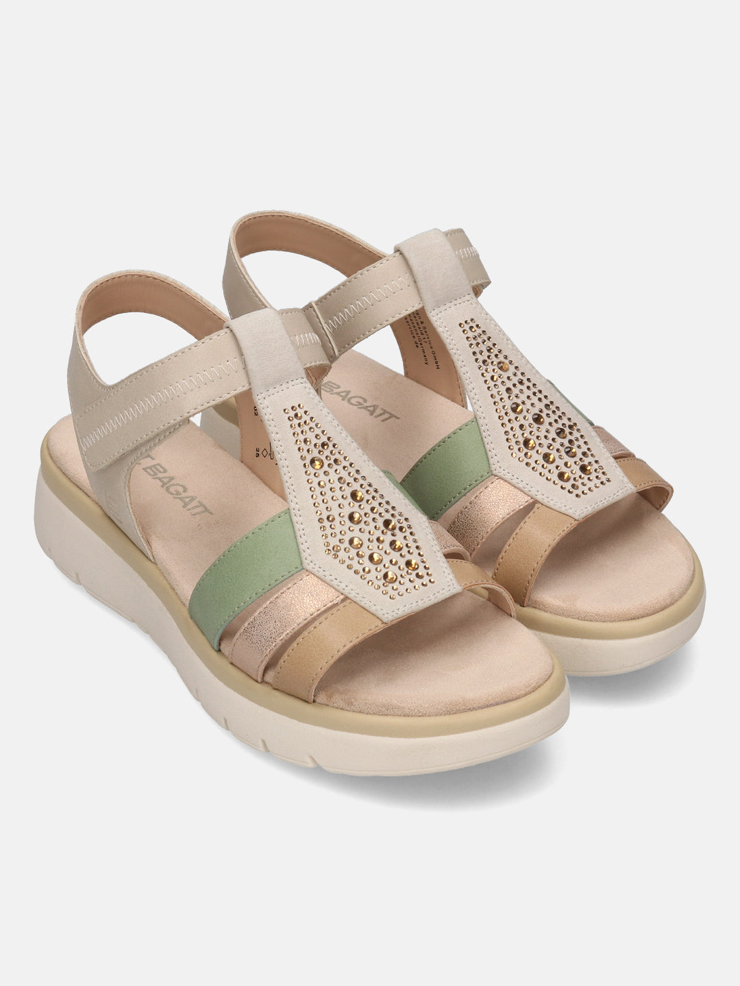 TT.BAGATT Izzy beige Flatform Sandals