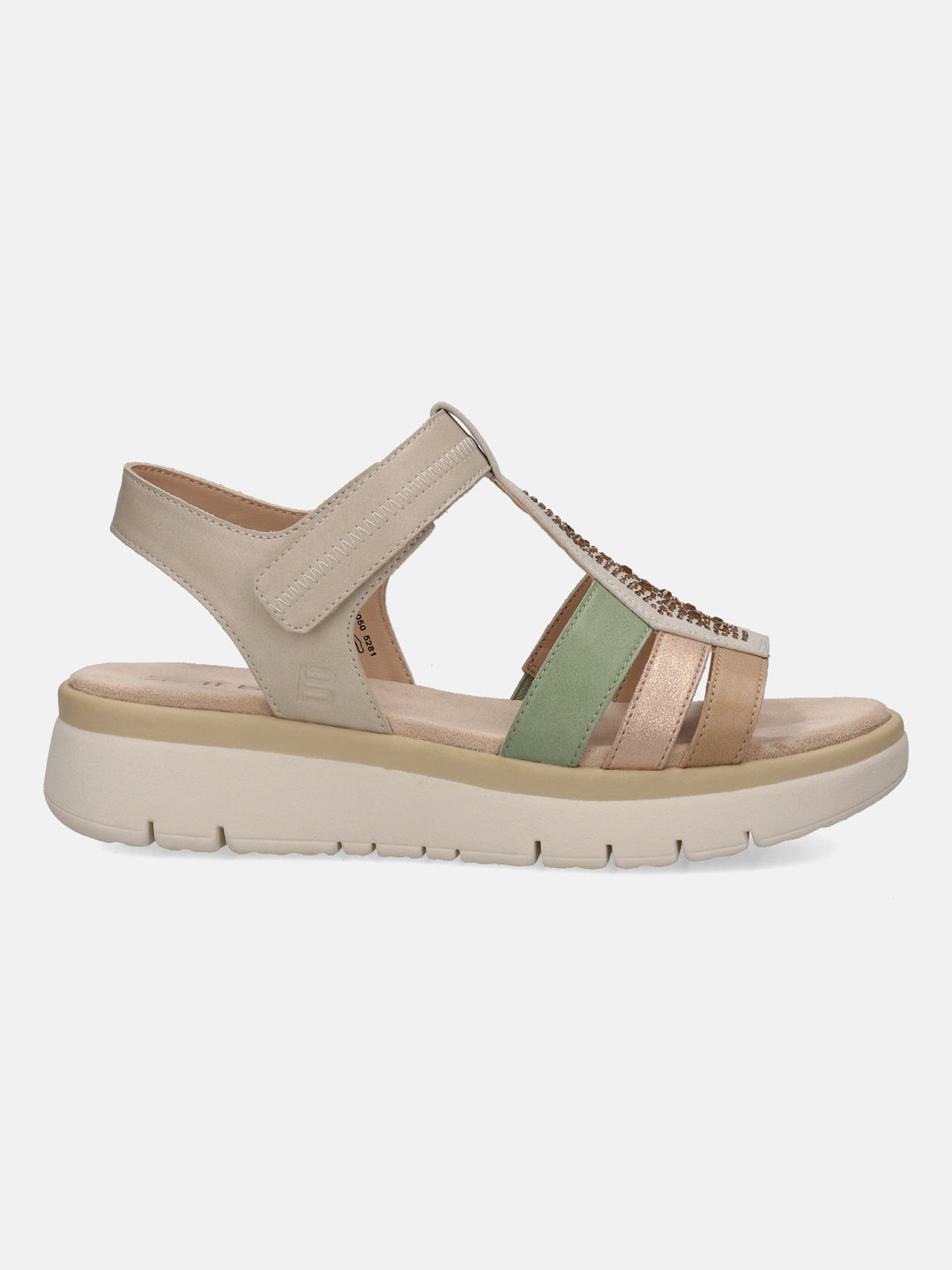 TT.BAGATT Izzy beige Flatform Sandals