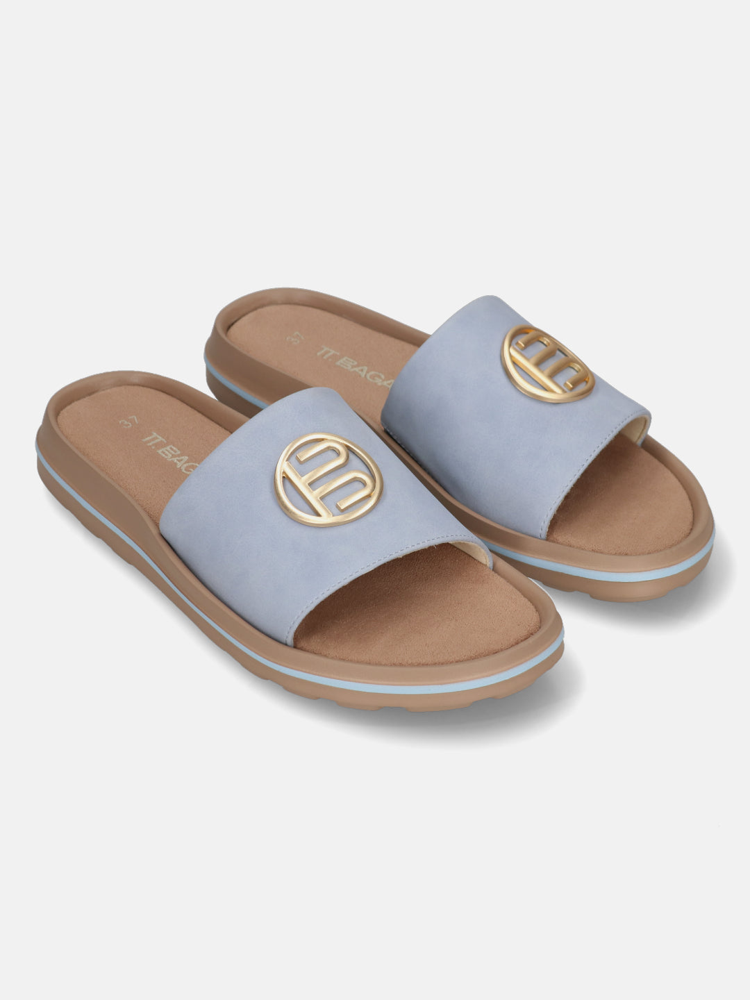TT.BAGATT Betty light blue Flat Sandals
