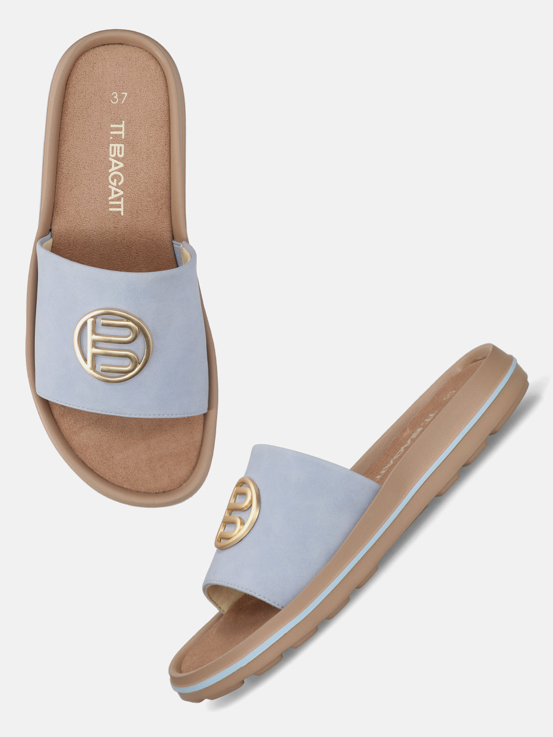 TT.BAGATT Betty light blue Flat Sandals