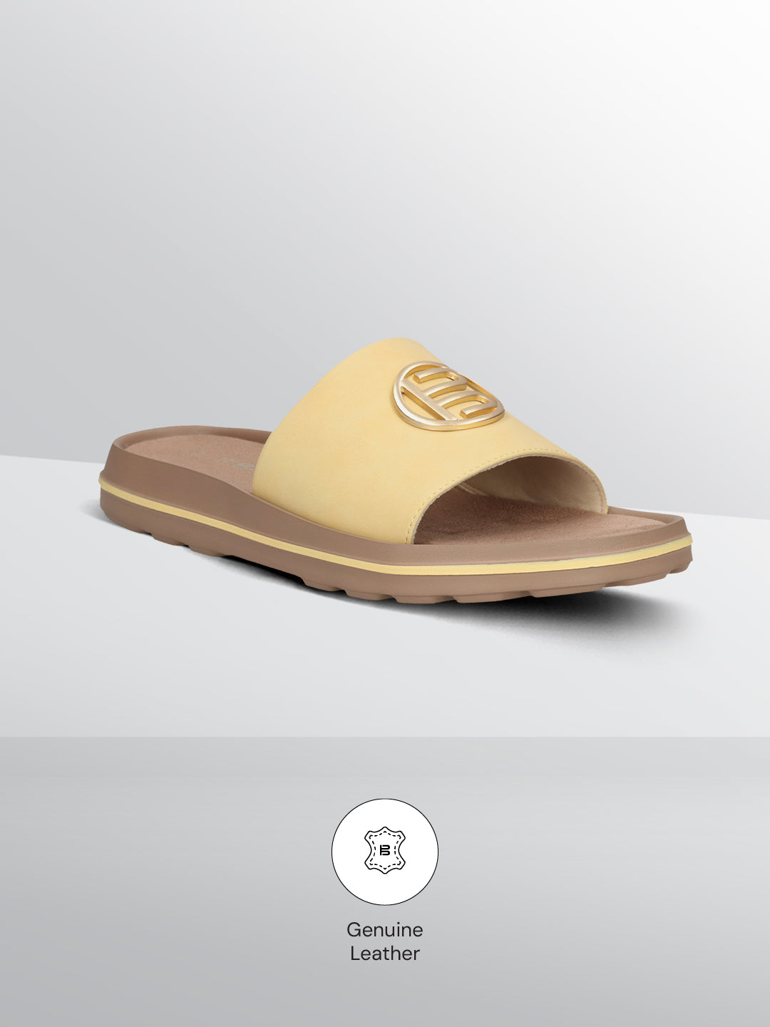 TT.BAGATT Betty yellow Flat Sandals