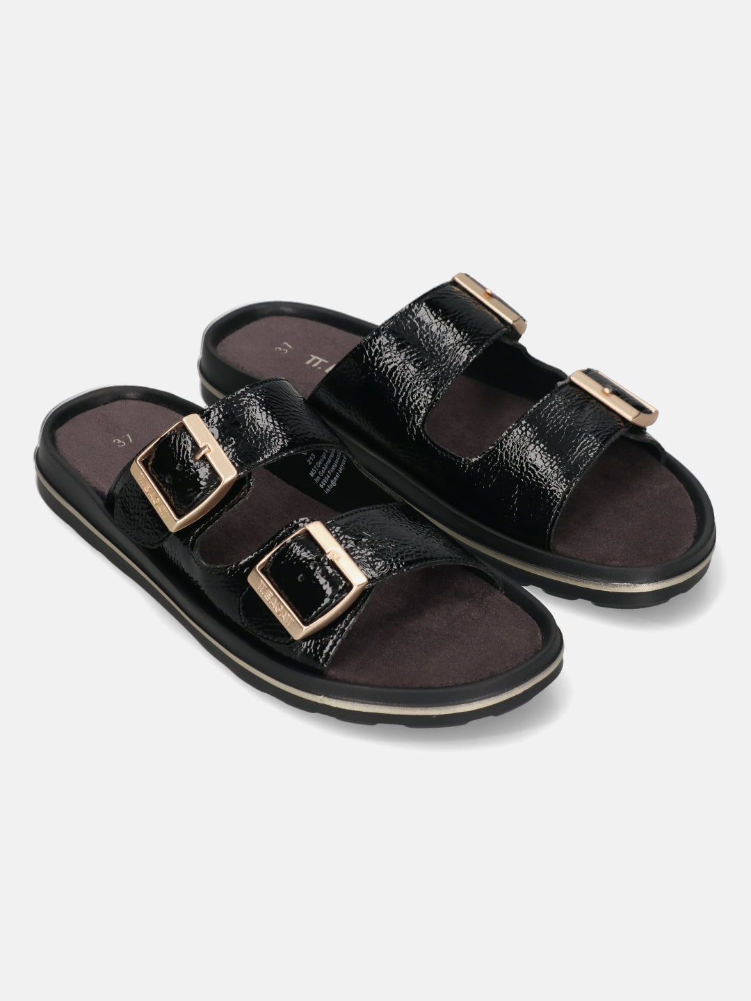 TT.BAGATT Betty black Flat Sandals
