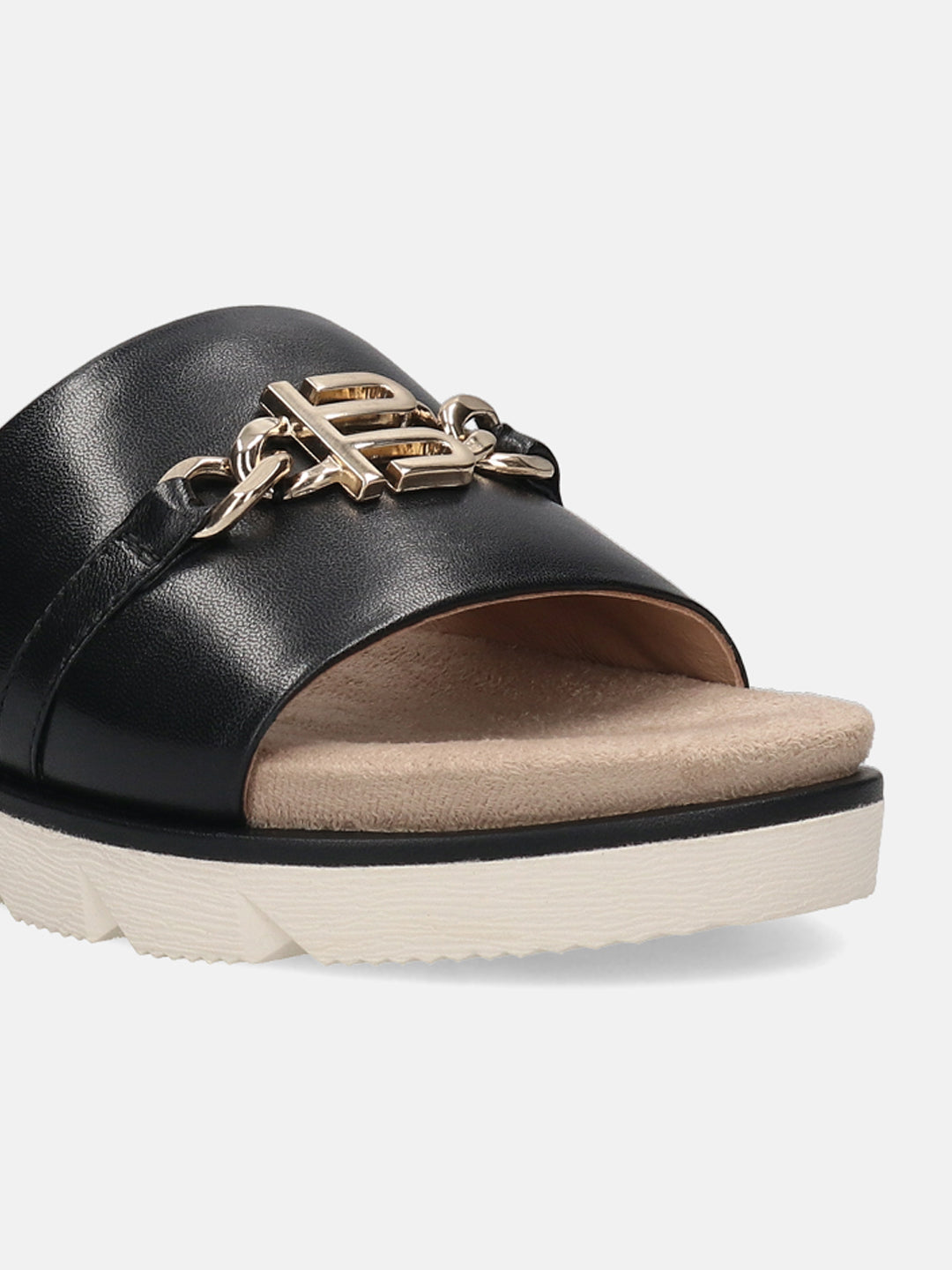 BAGATT Black Premium Leather Sandals