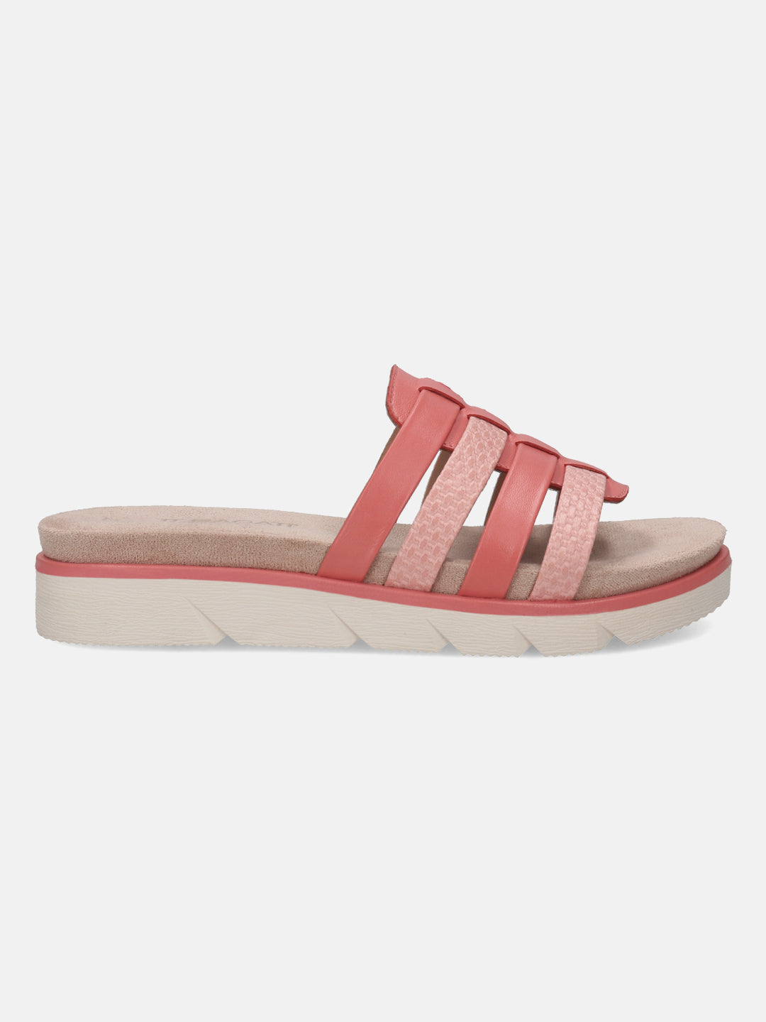TT.BAGATT Kiko Pink Premium Leather Mules Flatform Sandal