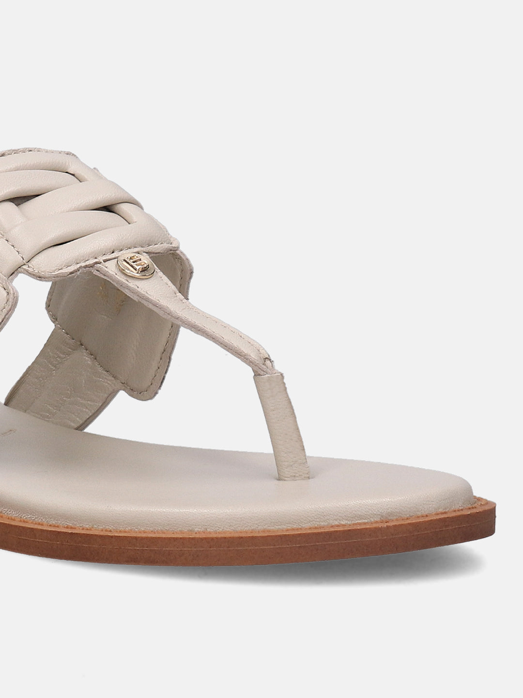BAGATT Premium Leather Offwhite Thongs Sandals