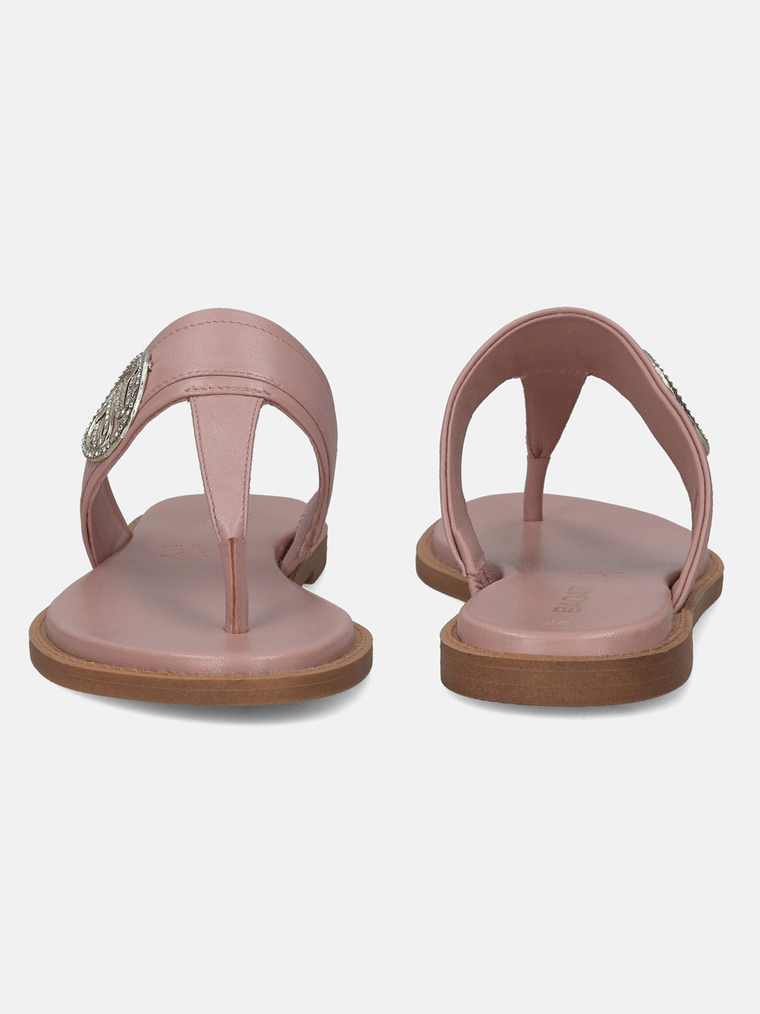 BAGATT Premium Leather Rose Thongs Sandals