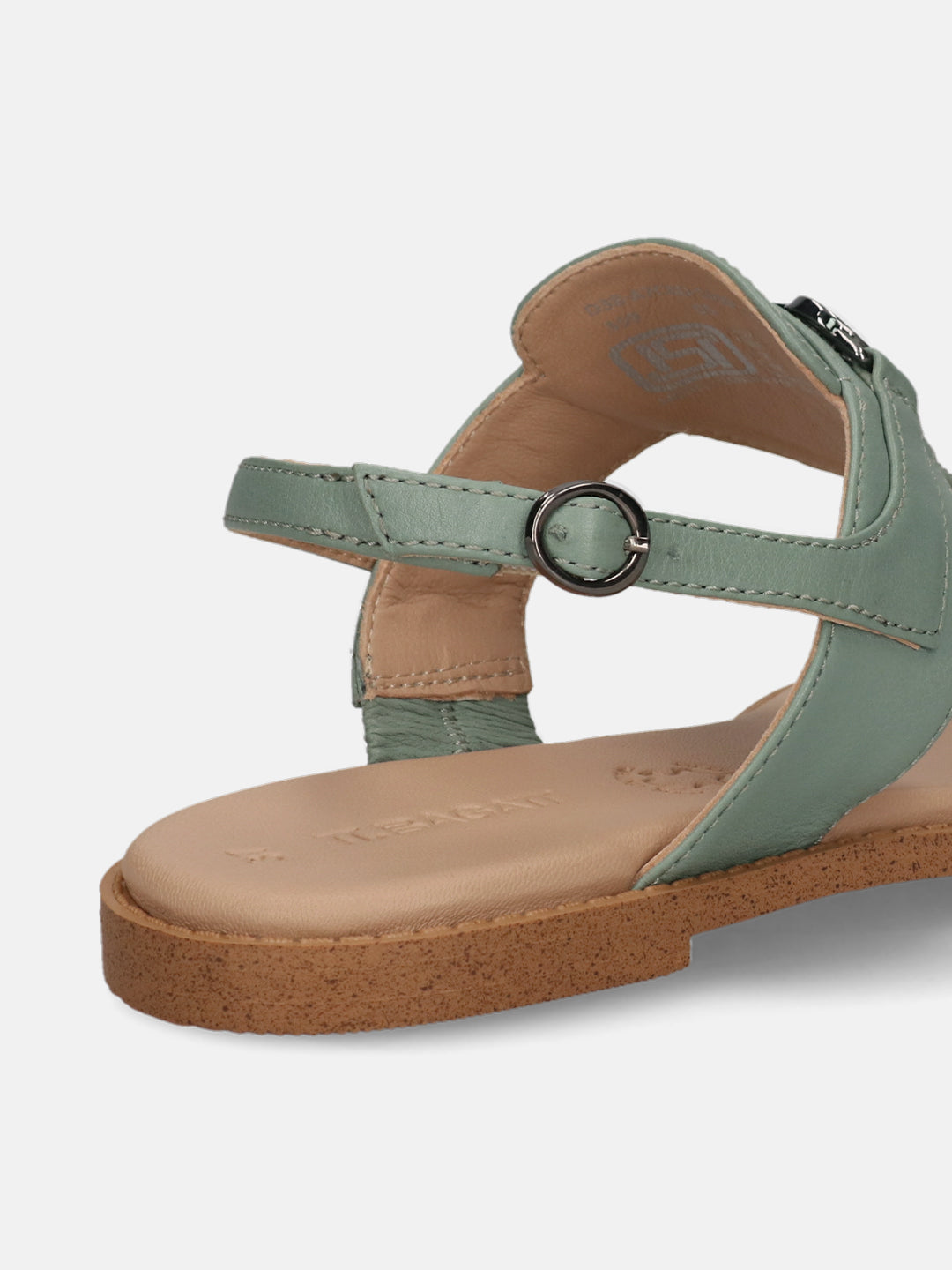 TT.BAGATT Goldy light green Premium Leather Flat Sandals