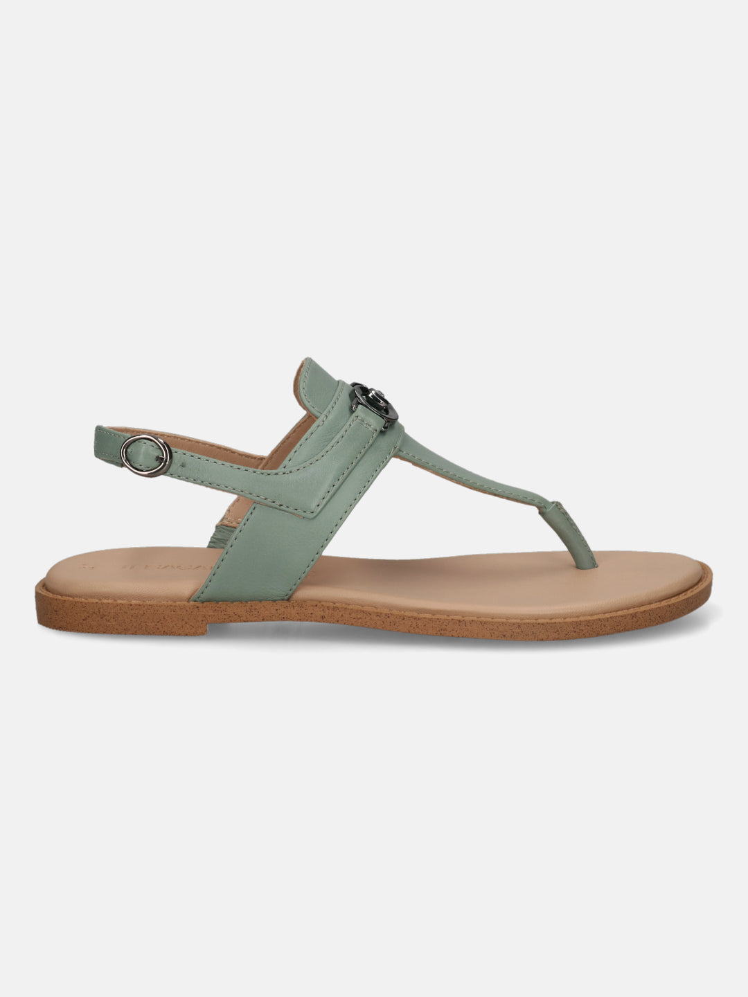 TT.BAGATT Goldy light green Premium Leather Flat Sandals