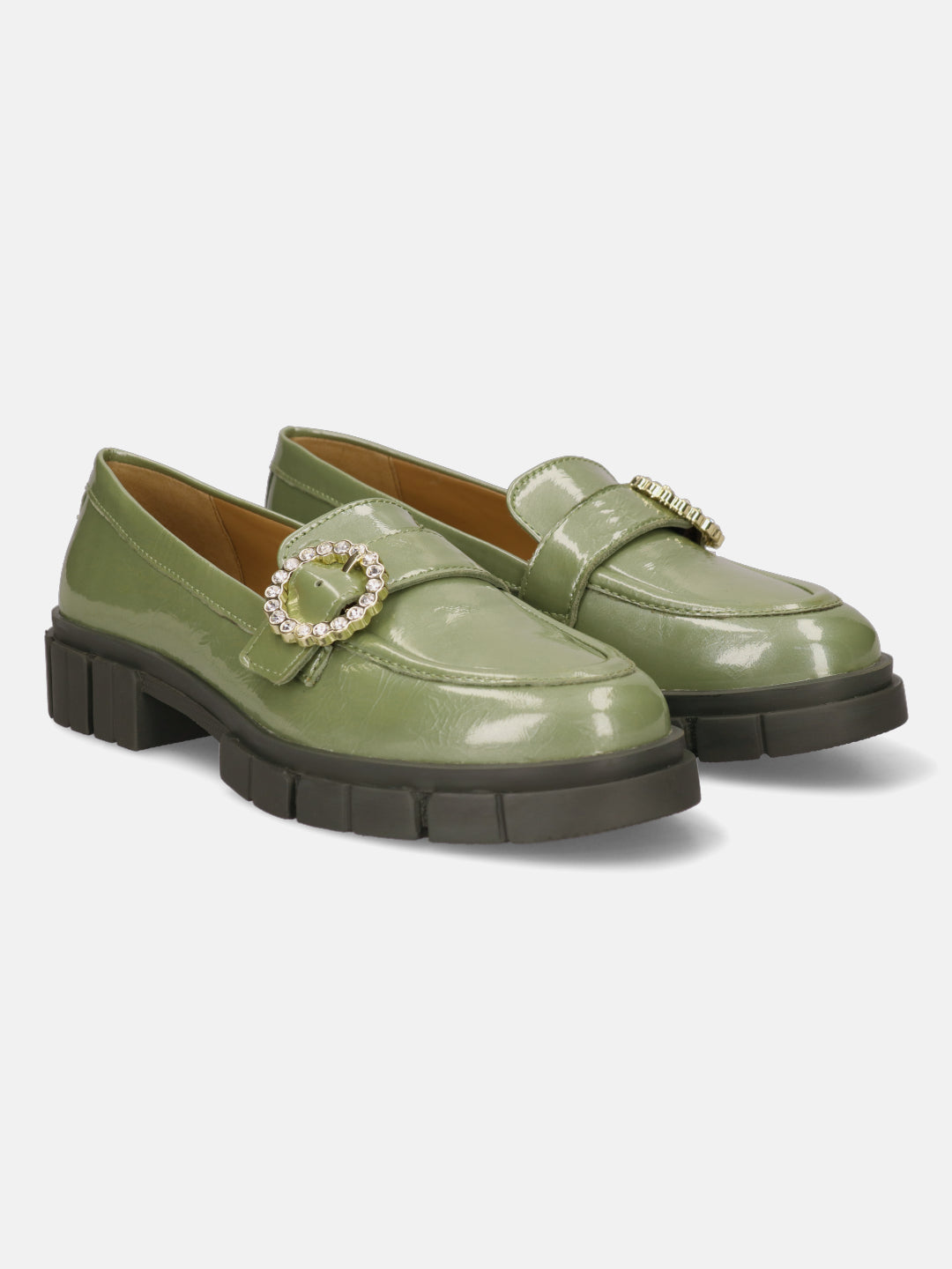 Fiona Light Green Casual Loafers