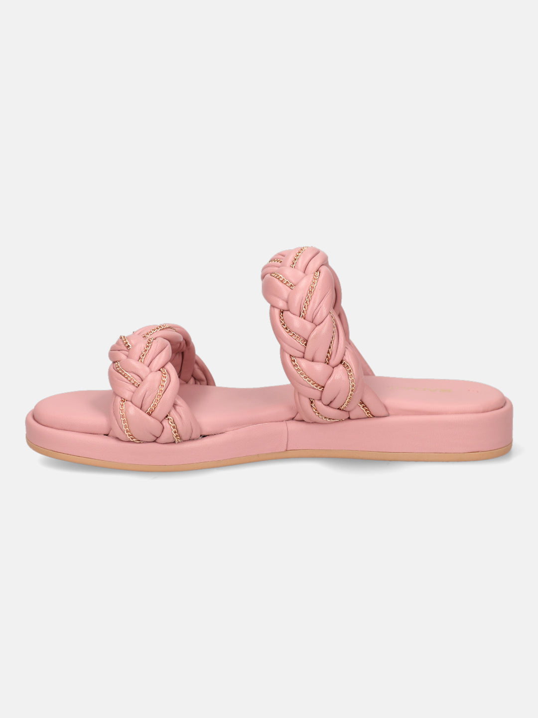 BAGATT Premium Leather Rose Flatform Sandals