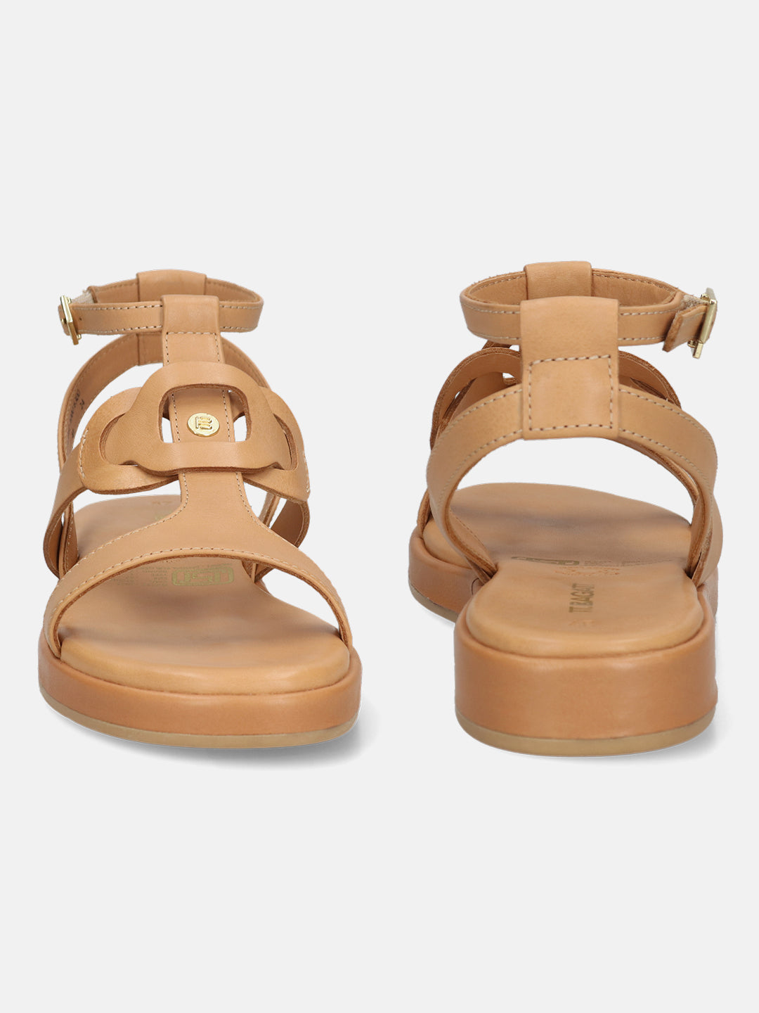 BAGATT Cognac Premium Leather Sandals