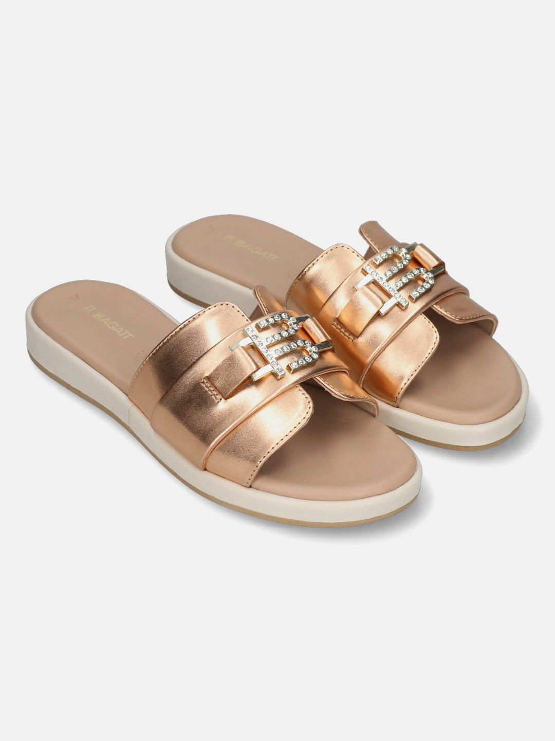 TT.BAGATT Ravenna rose Premium Leather Flatform Sandals