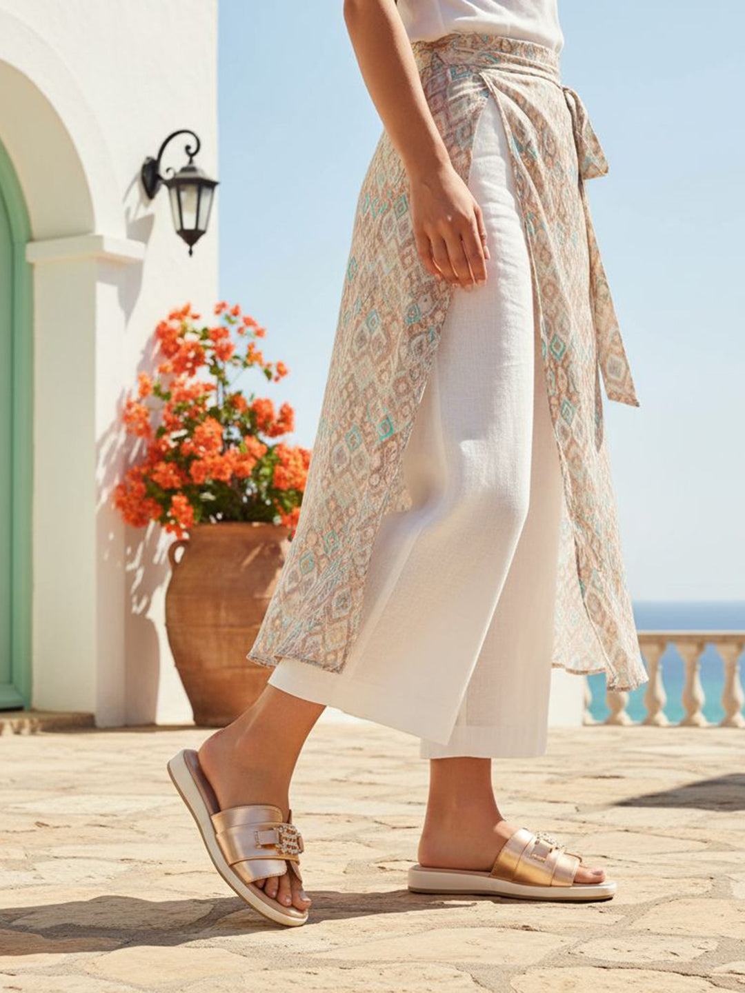 TT.BAGATT Ravenna rose Premium Leather Flatform Sandals