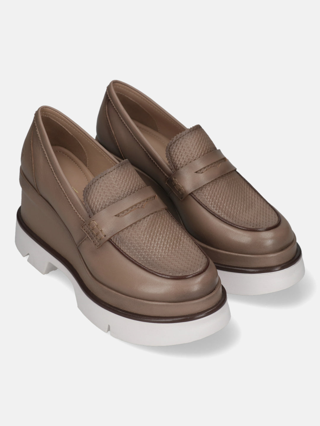 TT.BAGATT Trish taupe Premium Leather Slip-Ons
