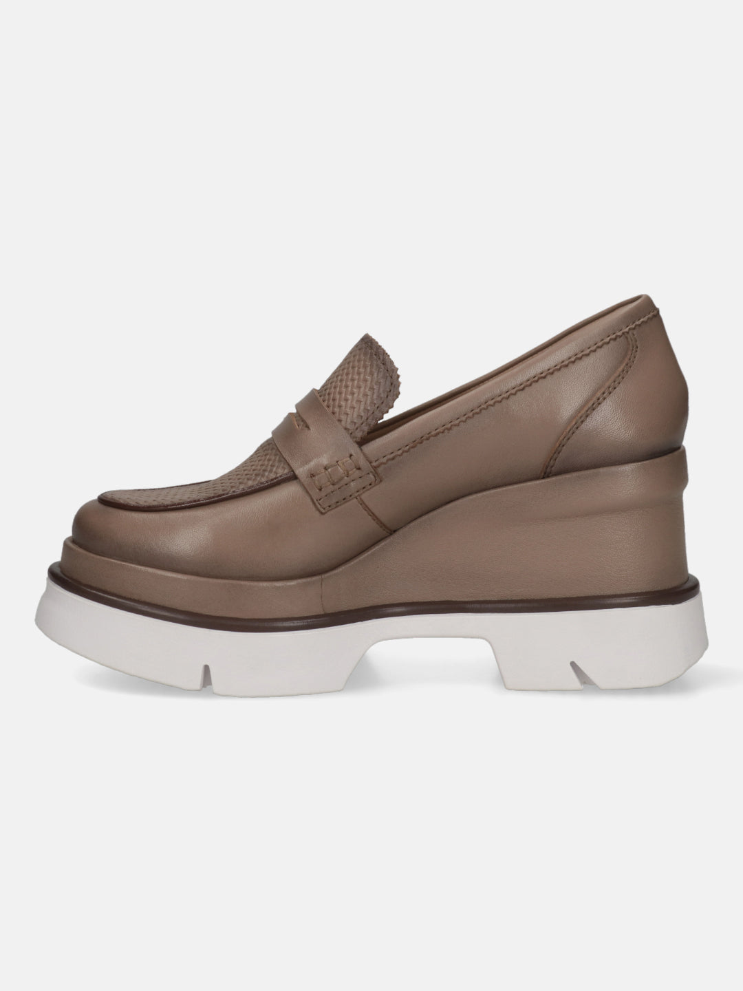TT.BAGATT Trish taupe Premium Leather Slip-Ons