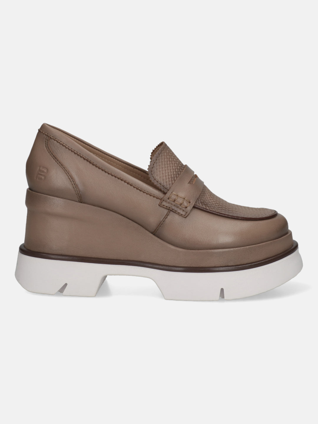 TT.BAGATT Trish taupe Premium Leather Slip-Ons