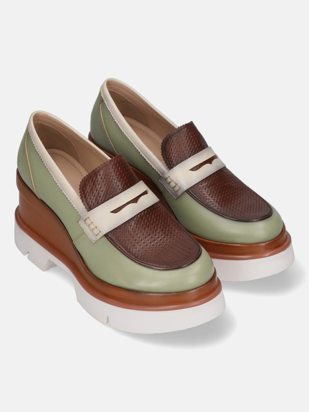 TT.BAGATT Trish light green Premium Leather Slip-Ons