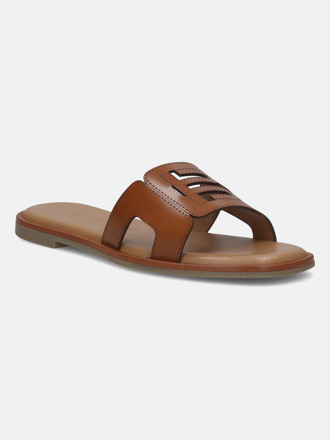 BAGATT Cognac Premium Leather Sandals