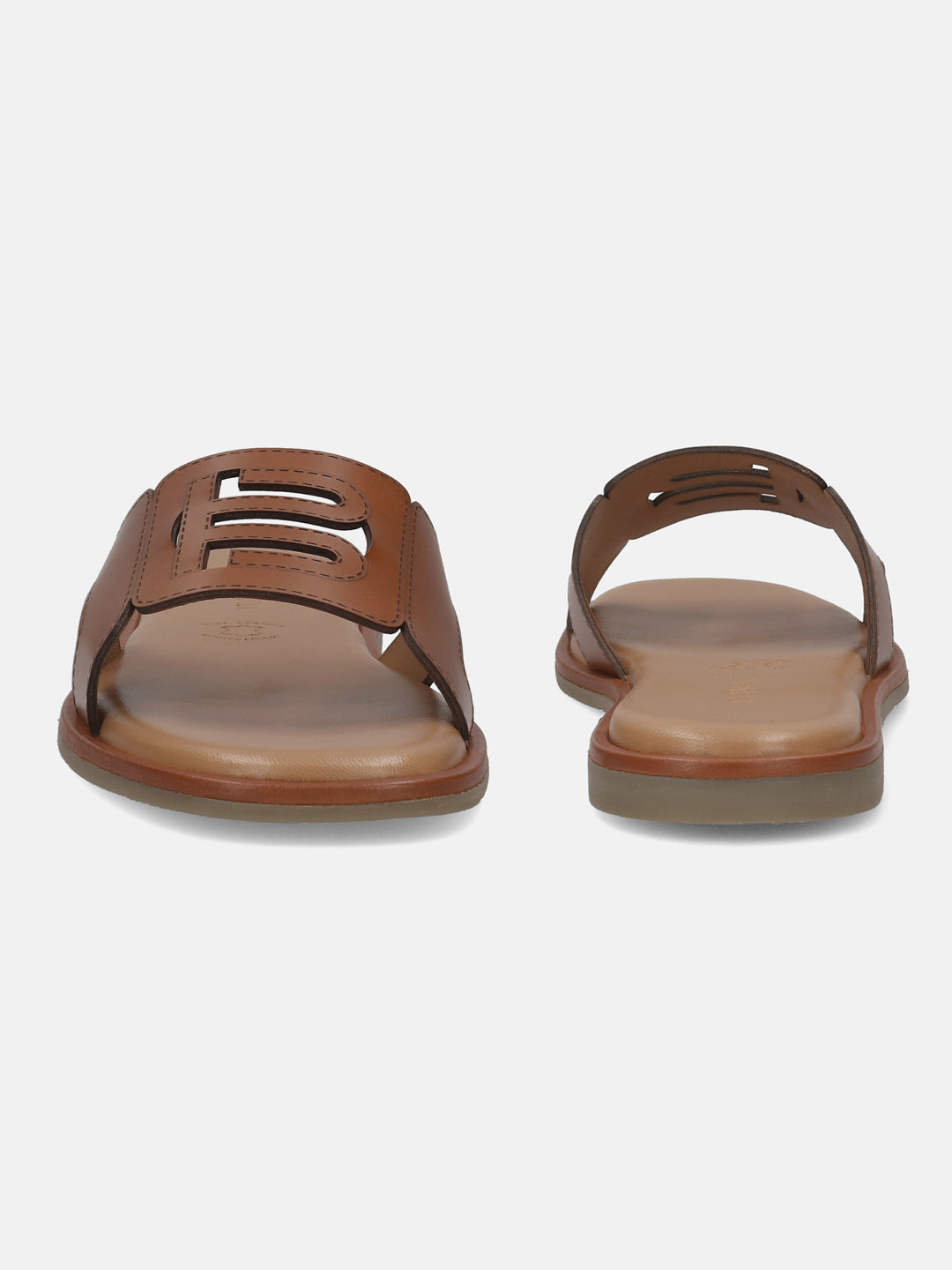 BAGATT Cognac Premium Leather Sandals