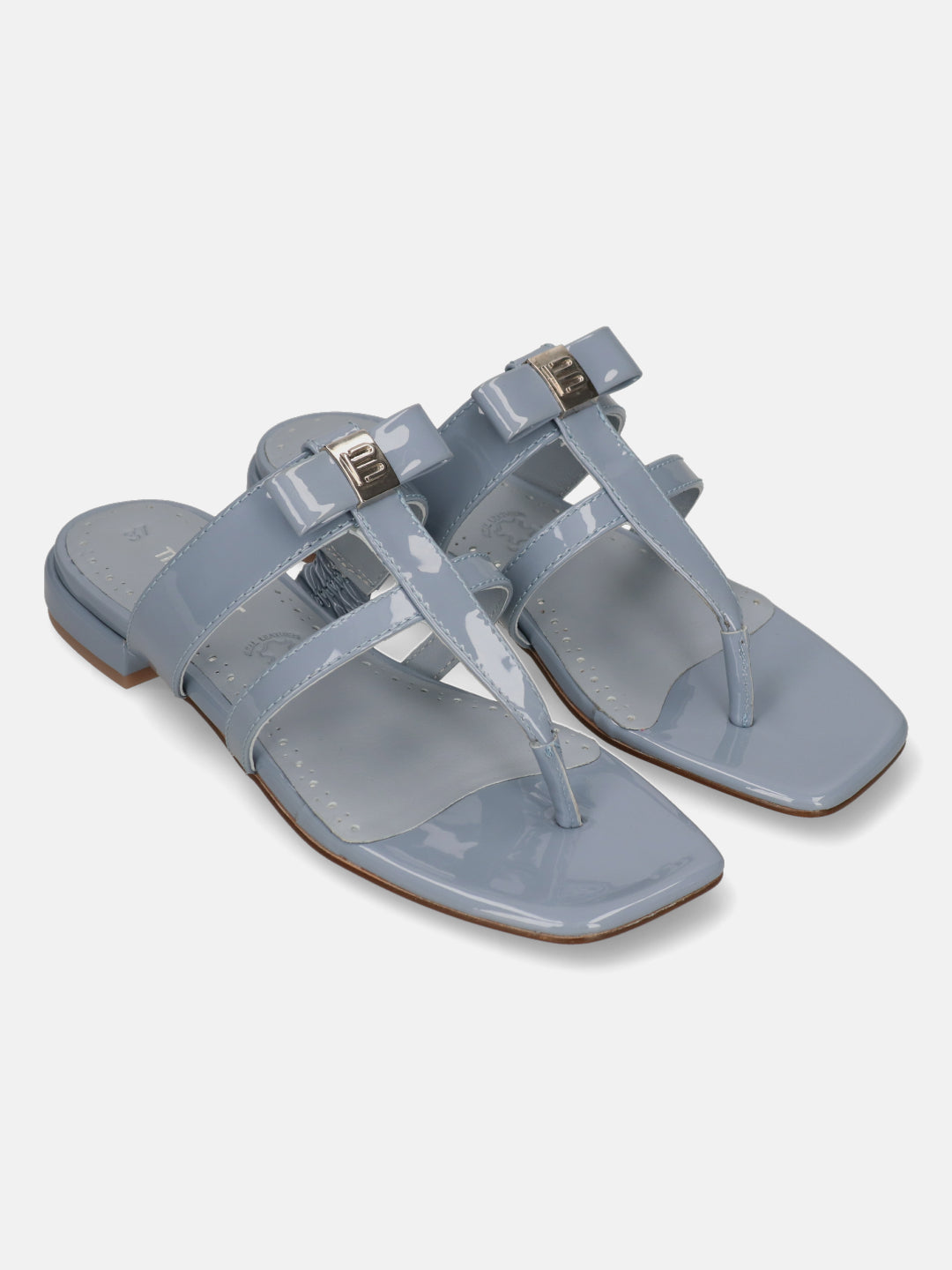TT.BAGATT Glaze light blue Premium Leather Flat Sandals