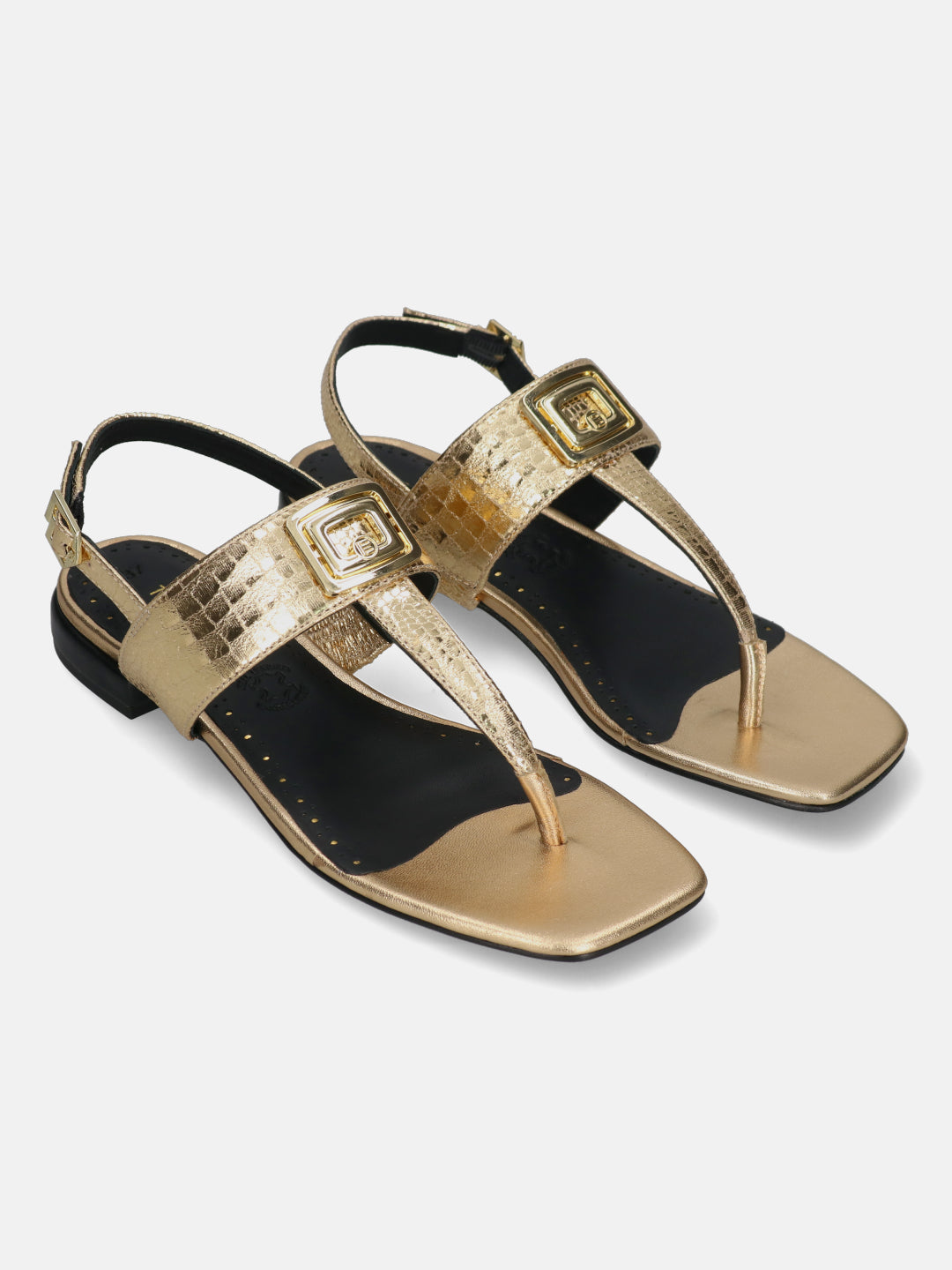 BAGATT Gold Premium Leather Sandals