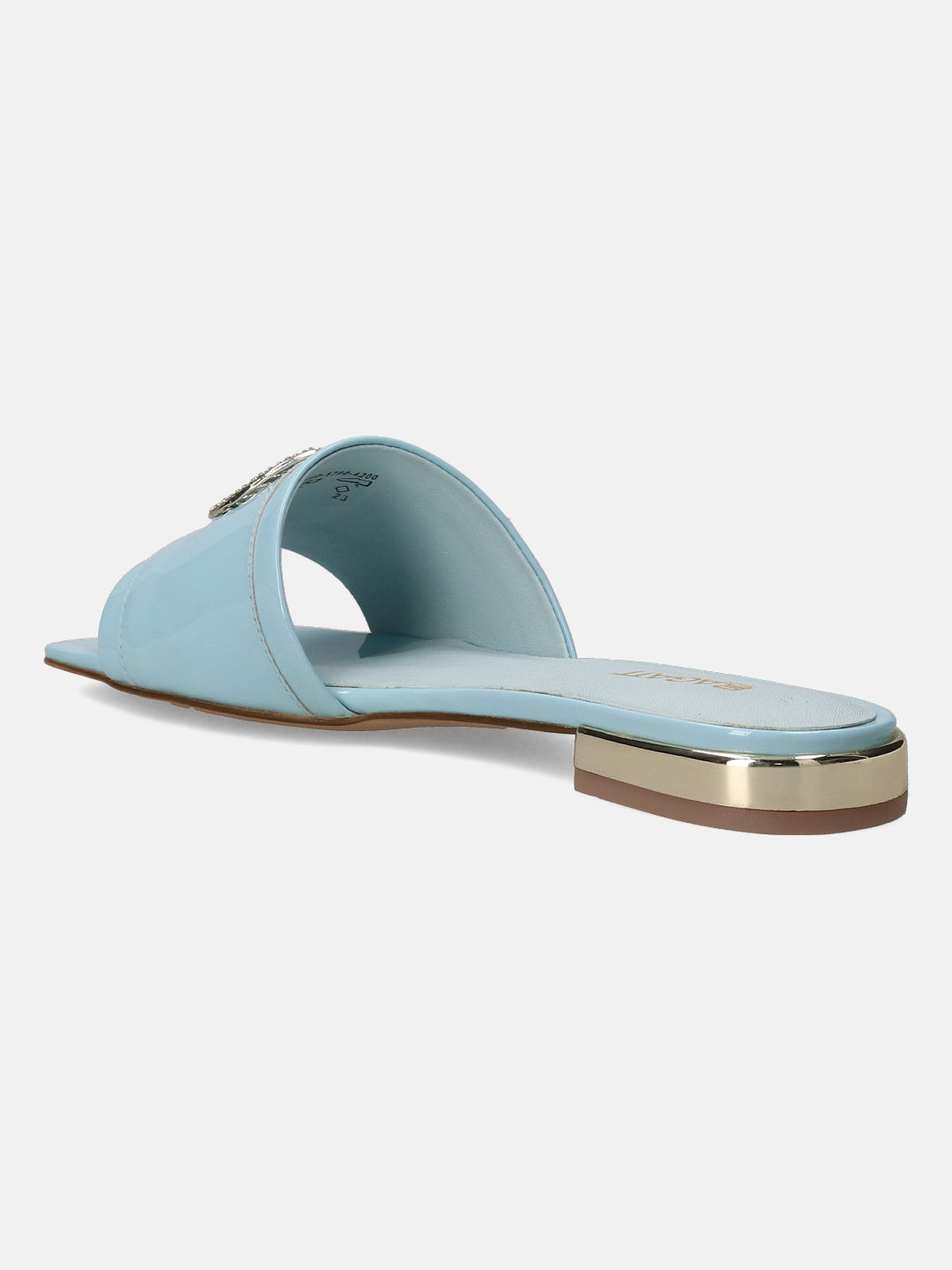 BAGATT  Glaze Light Blue Premium Leather Mules