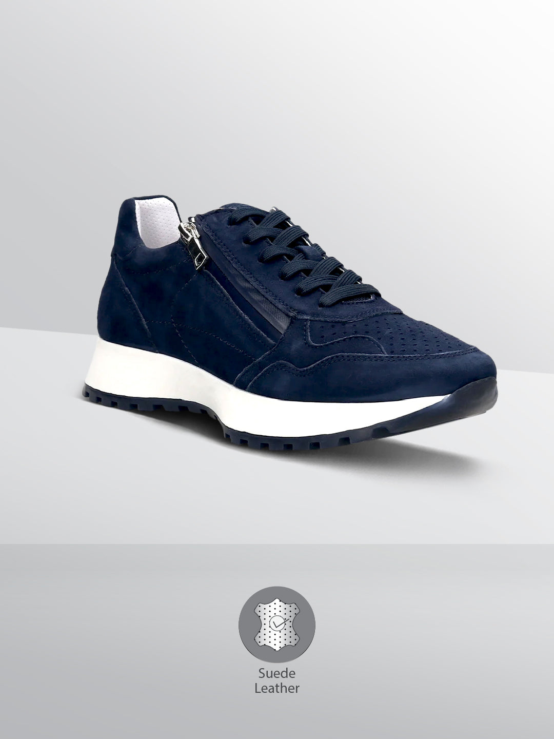 BAGATT  Sophie Revo Dark Blue Mid Top Sneakers