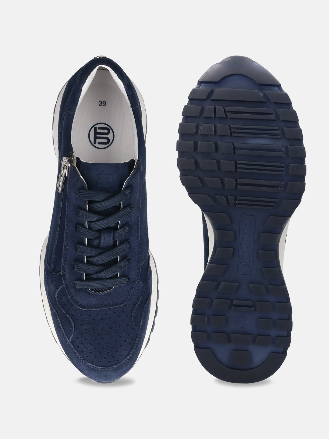 Sophie Revo Dark Blue Suede Sneakers