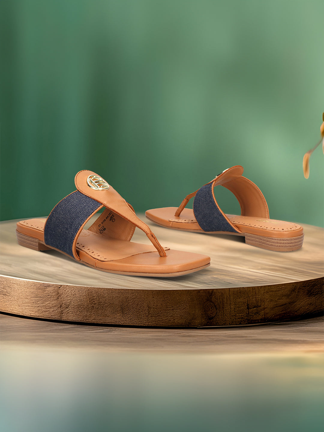 BAGATT  Mala Cognac  Premium Leather Thongs Flat sandals