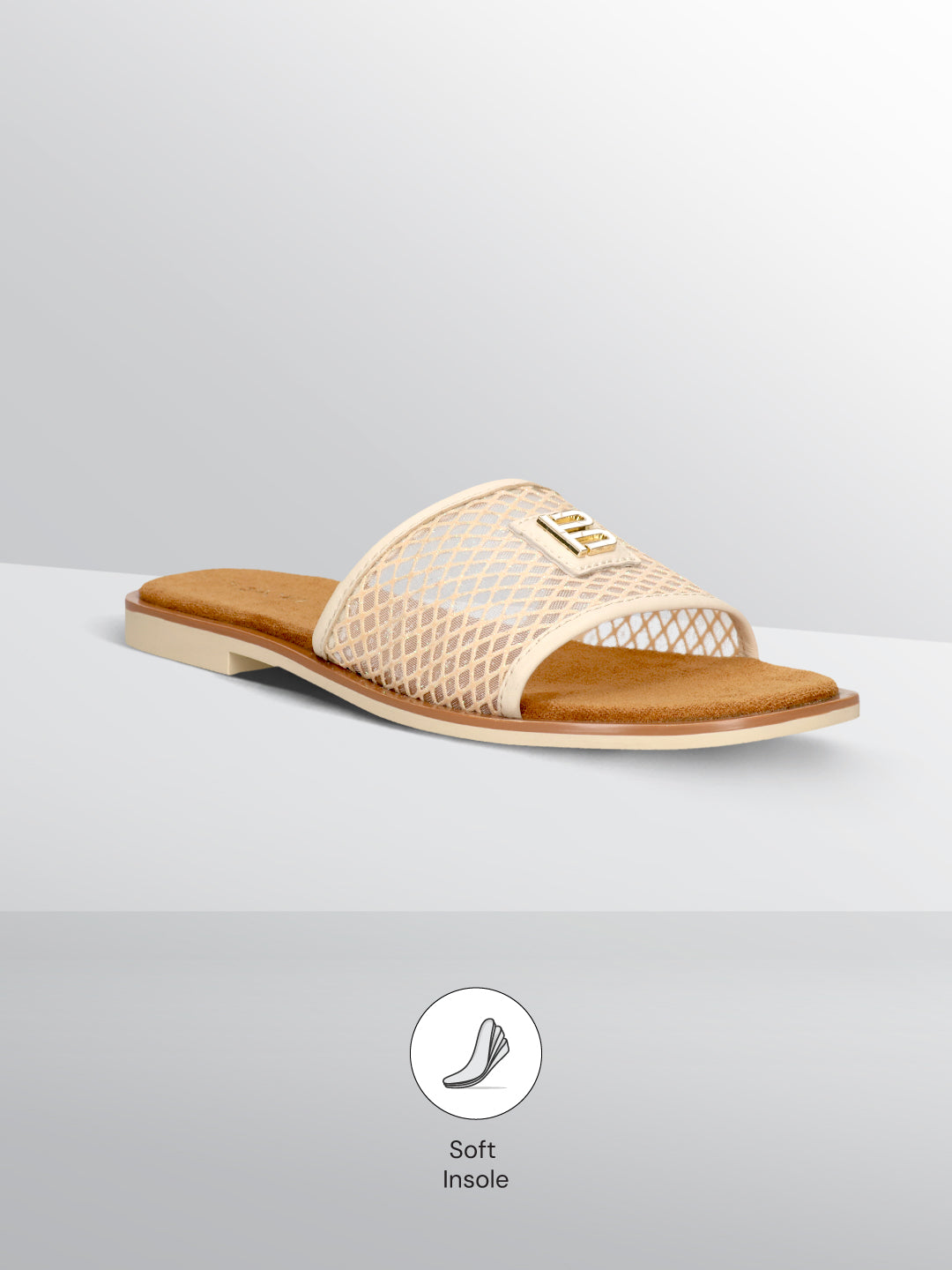 TT.BAGATT Yasha beige Premium Leather Flat Sandals