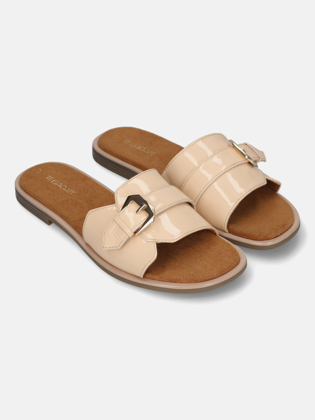 TT.BAGATT Yasha pink Premium Leather Flat Sandals