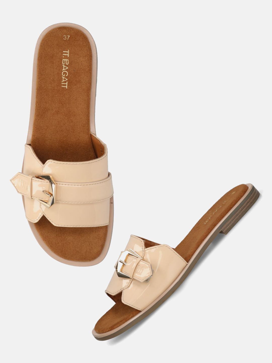 TT.BAGATT Yasha pink Premium Leather Flat Sandals