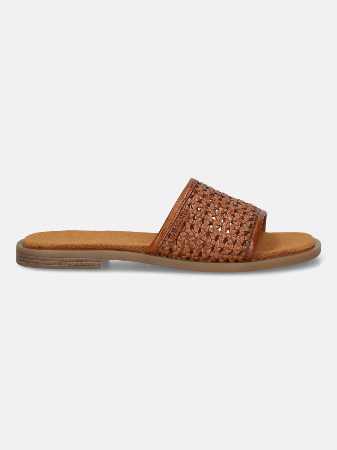 TT.BAGATT Yasha cognac Premium Leather Flat Sandals