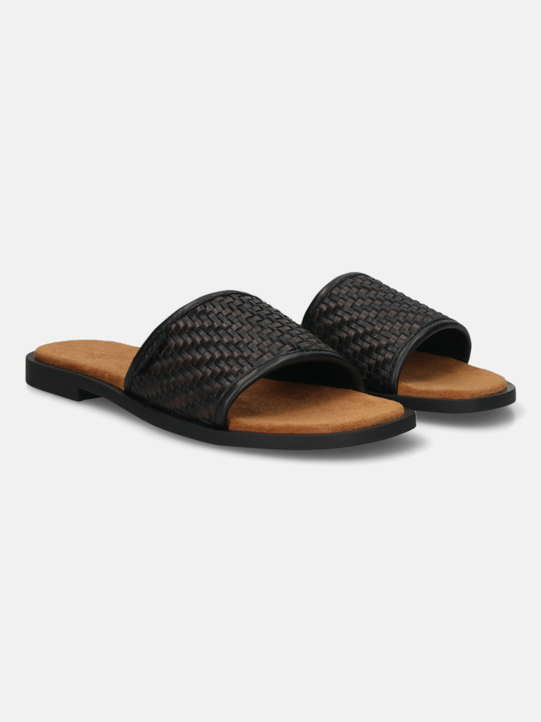 TT.BAGATT Yasha black Premium Leather Flat Sandals