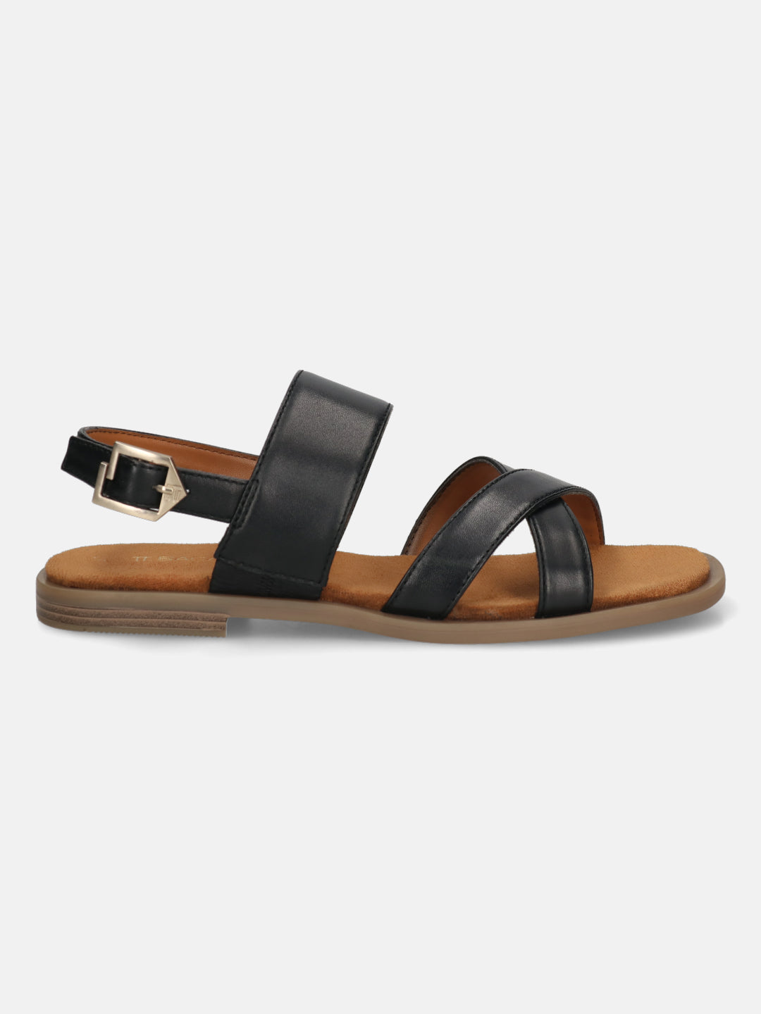 TT.BAGATT Yasha black Premium Leather Flat Sandals