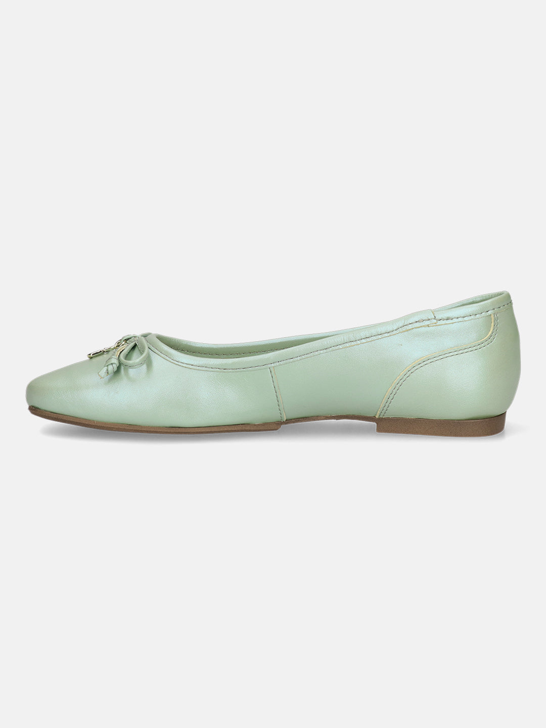 BAGATT Premium Leather Light Green Ballerina