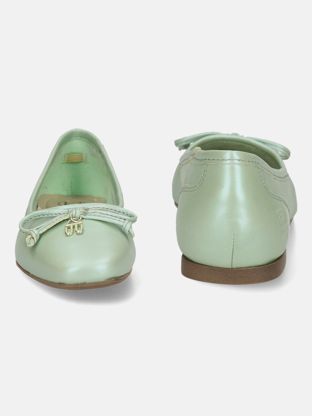 BAGATT Premium Leather Light Green Ballerina