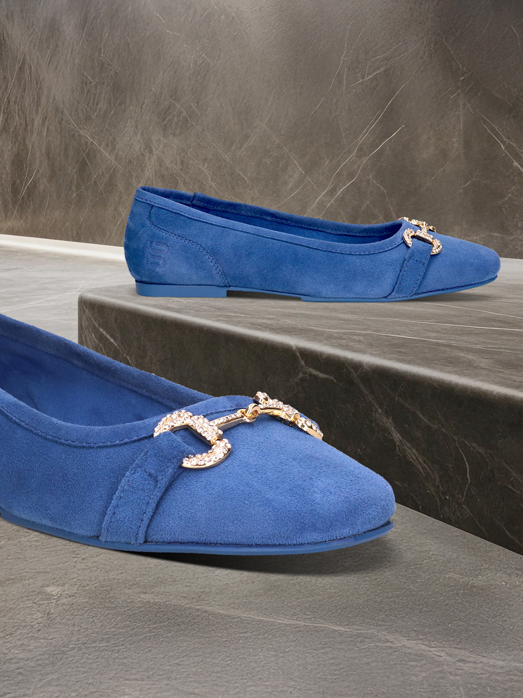 BAGATT  Amalia Blue Slip-Ons