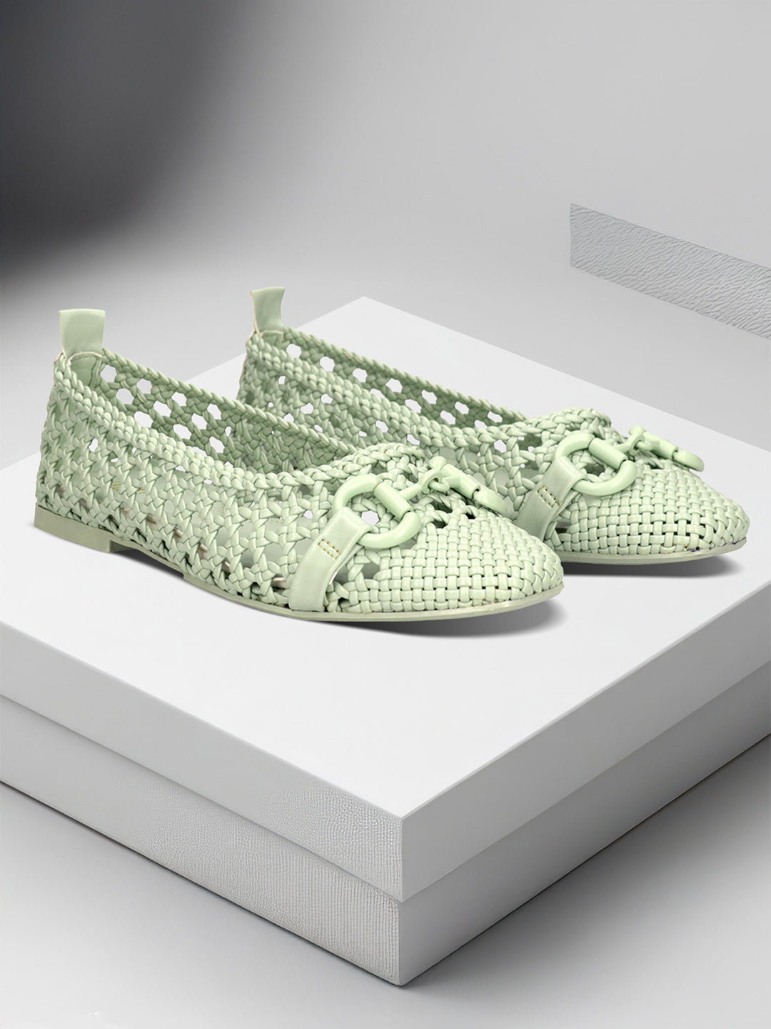 BAGATT  Amalia Light Green Slip-Ons