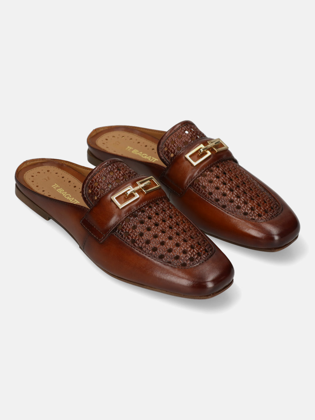 BAGATT Cognac Premium Leather Slip-ons