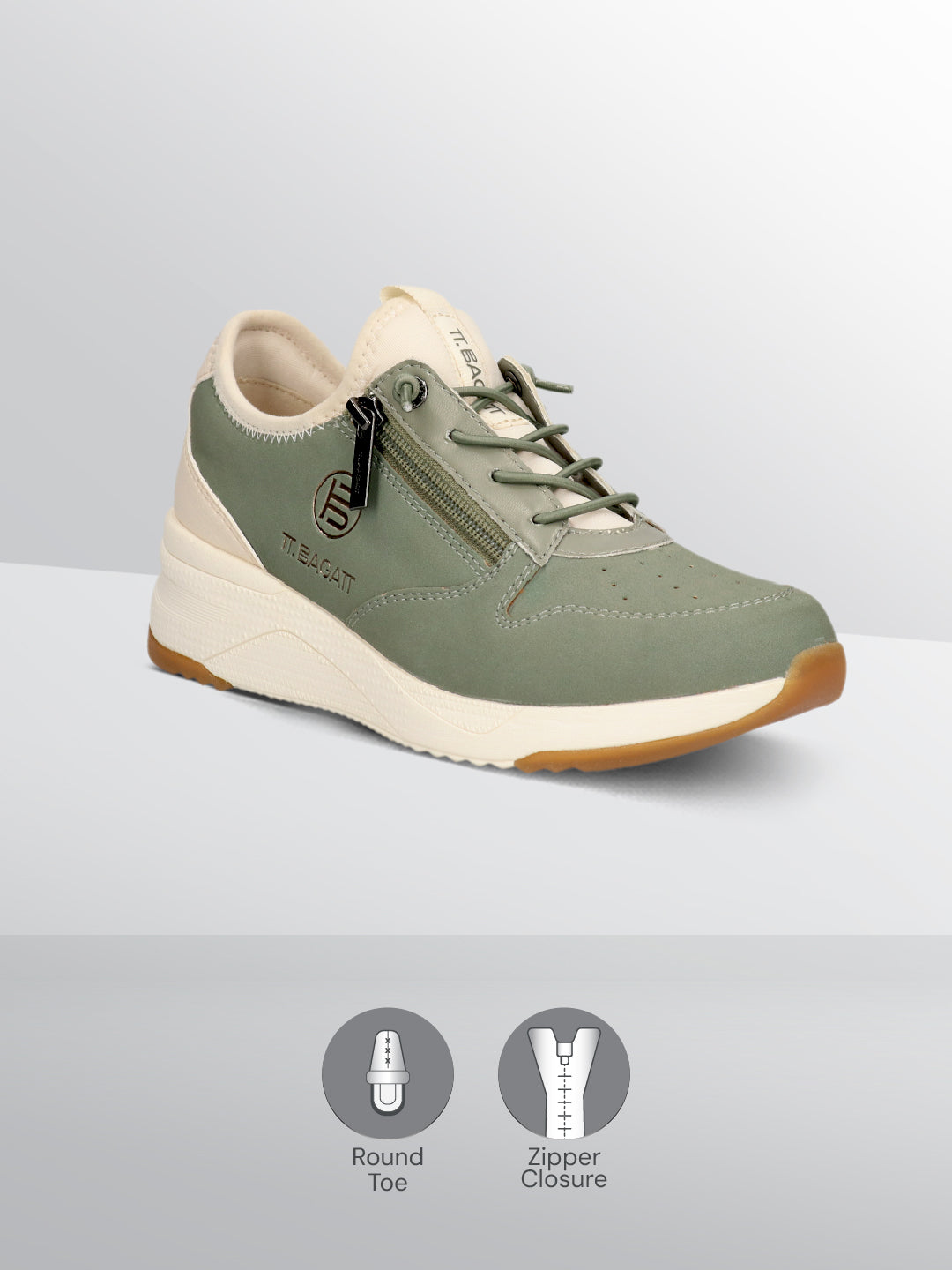 TT.BAGATT Rose Light Green Sneakers