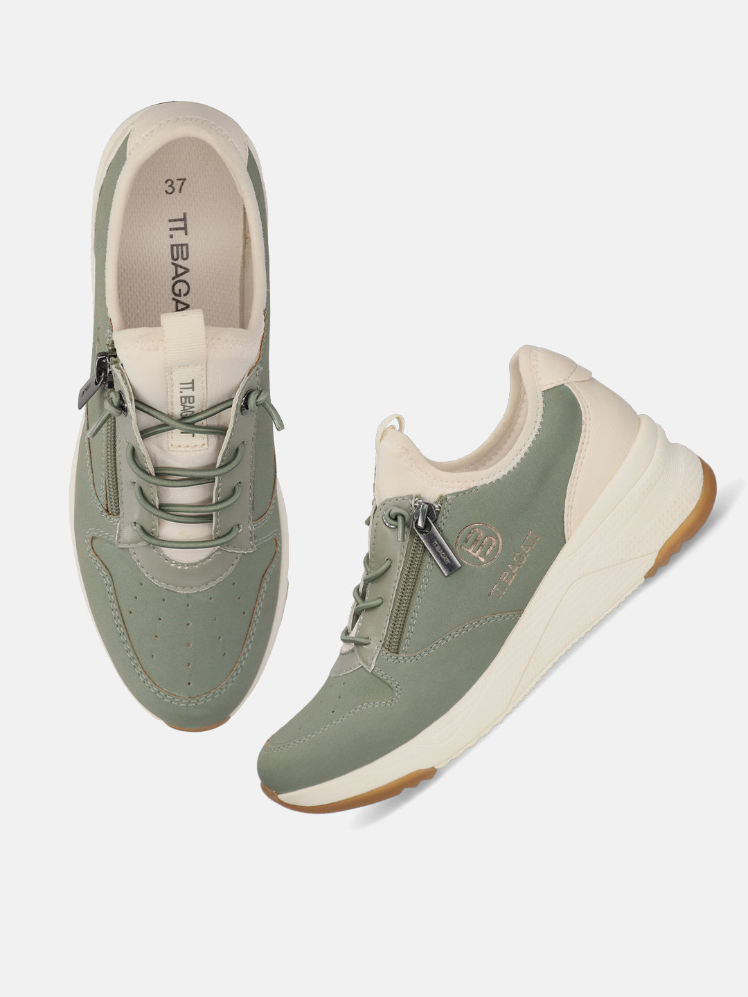 TT.BAGATT Rose Light Green Sneakers