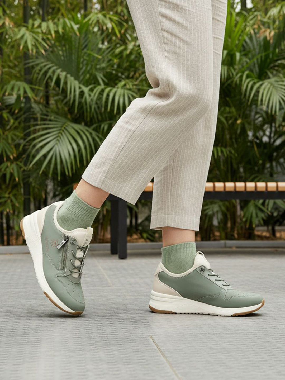 TT.BAGATT Rose Light Green Sneakers