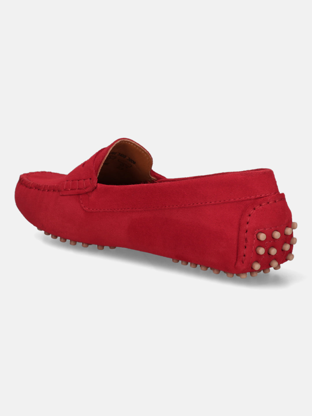 Lilly Red Suede Driver Shoes