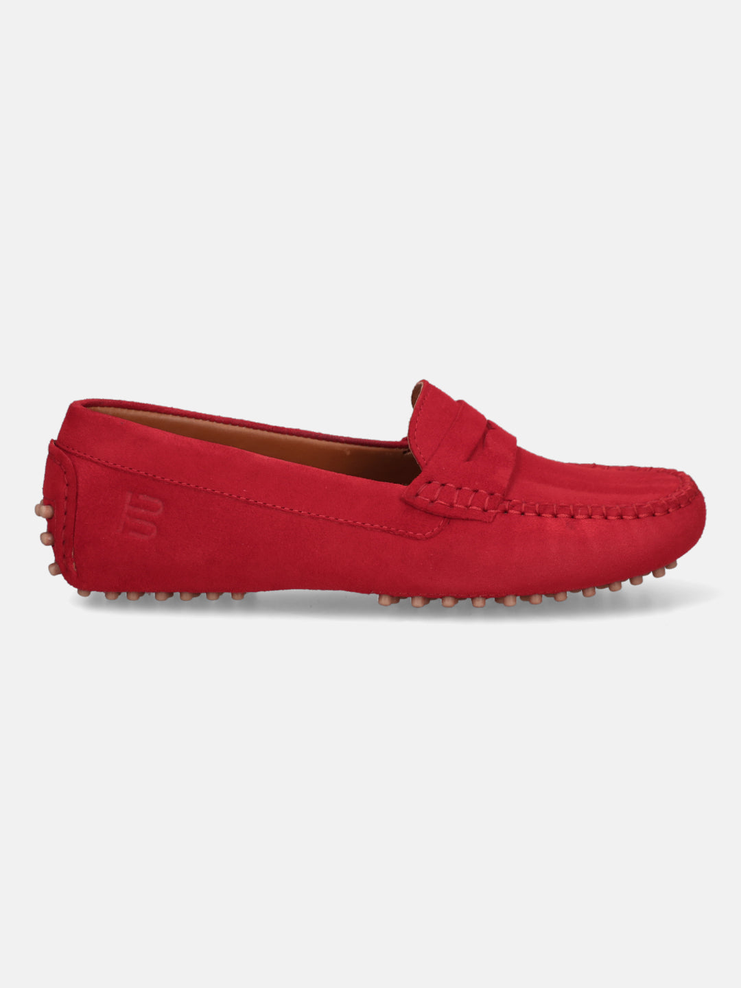 Lilly Red Suede Driver Shoes