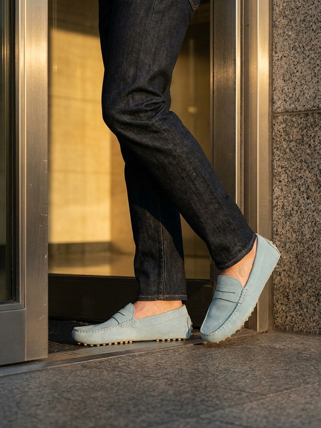 BAGATT Lilly Light Blue Slip-Ons