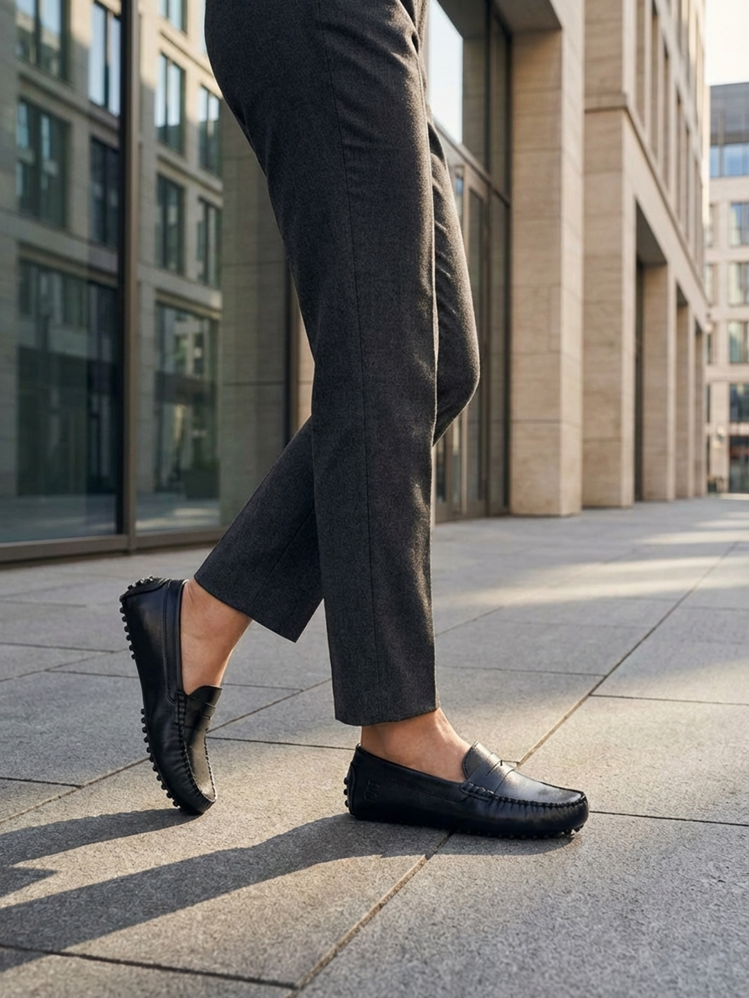 BAGATT Lilly Black Premium Leather Slip-Ons