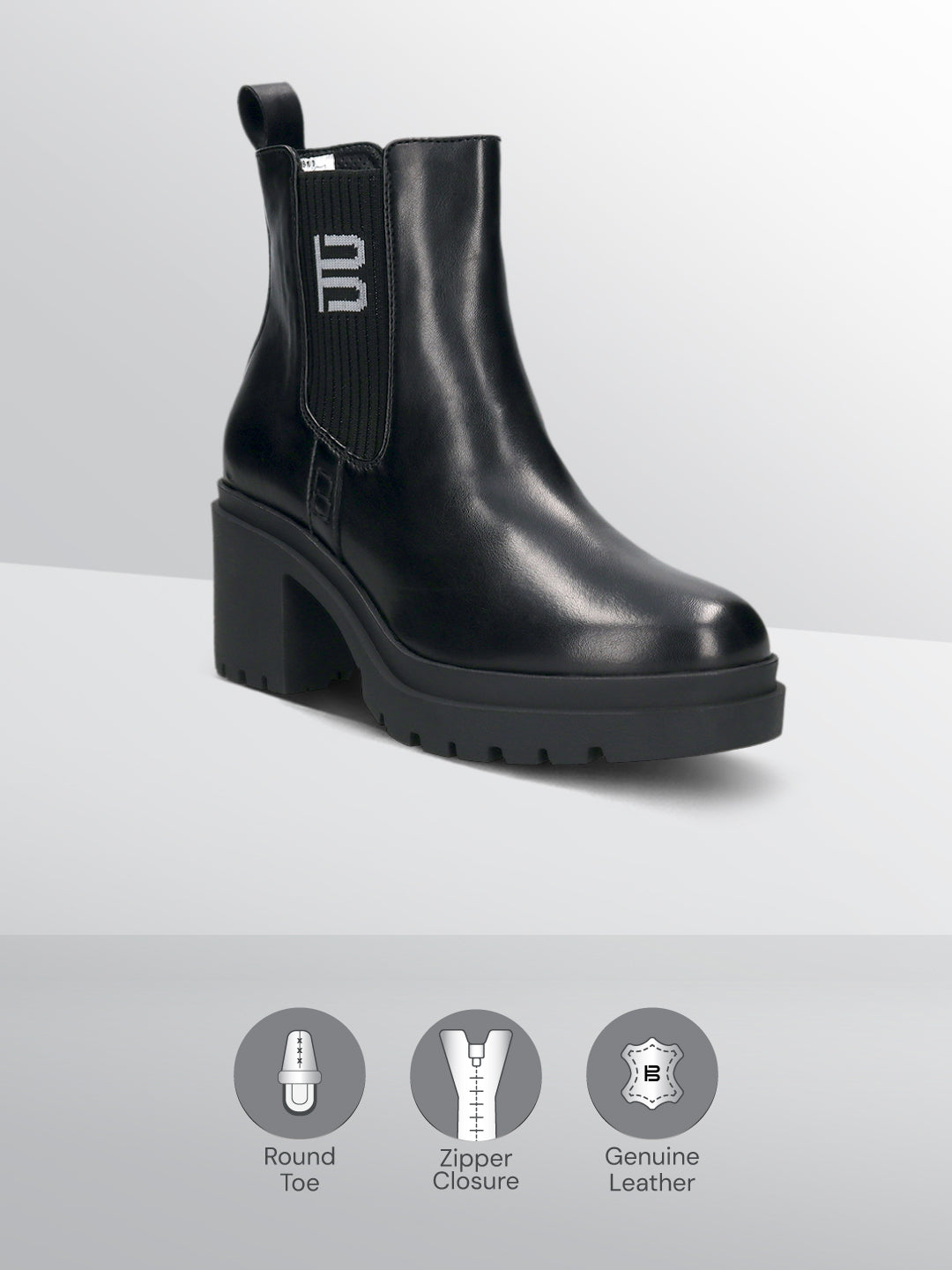 TT.BAGATT  Jessie Black  Chelsea Boots