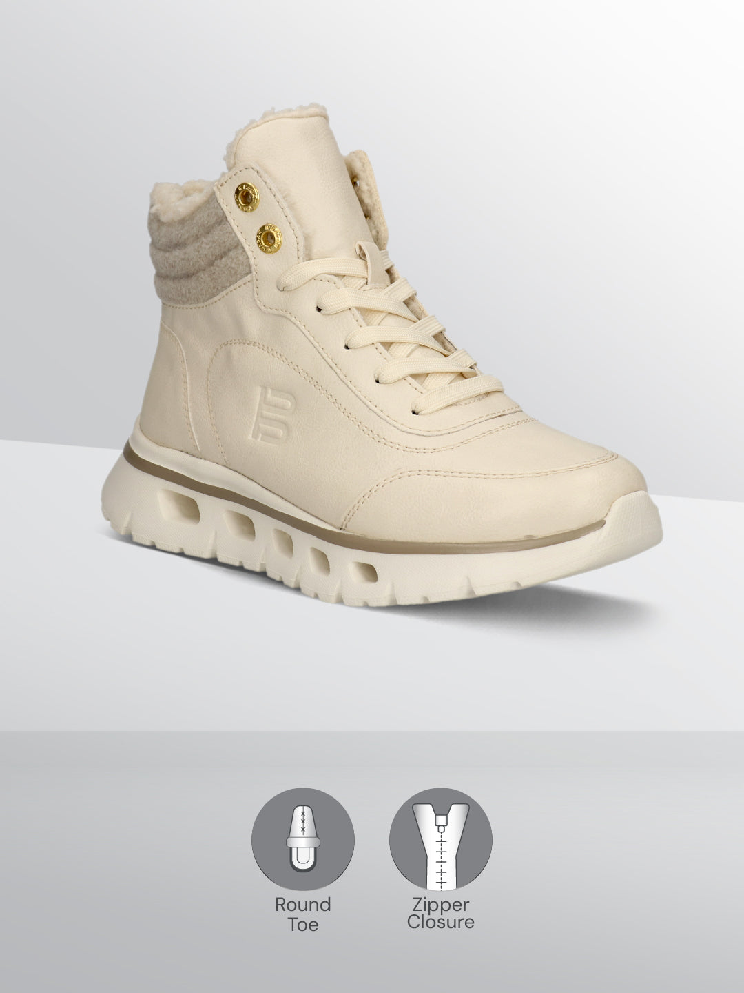 TT.BAGATT  Nisa Offwhite  High Top Sneakers
