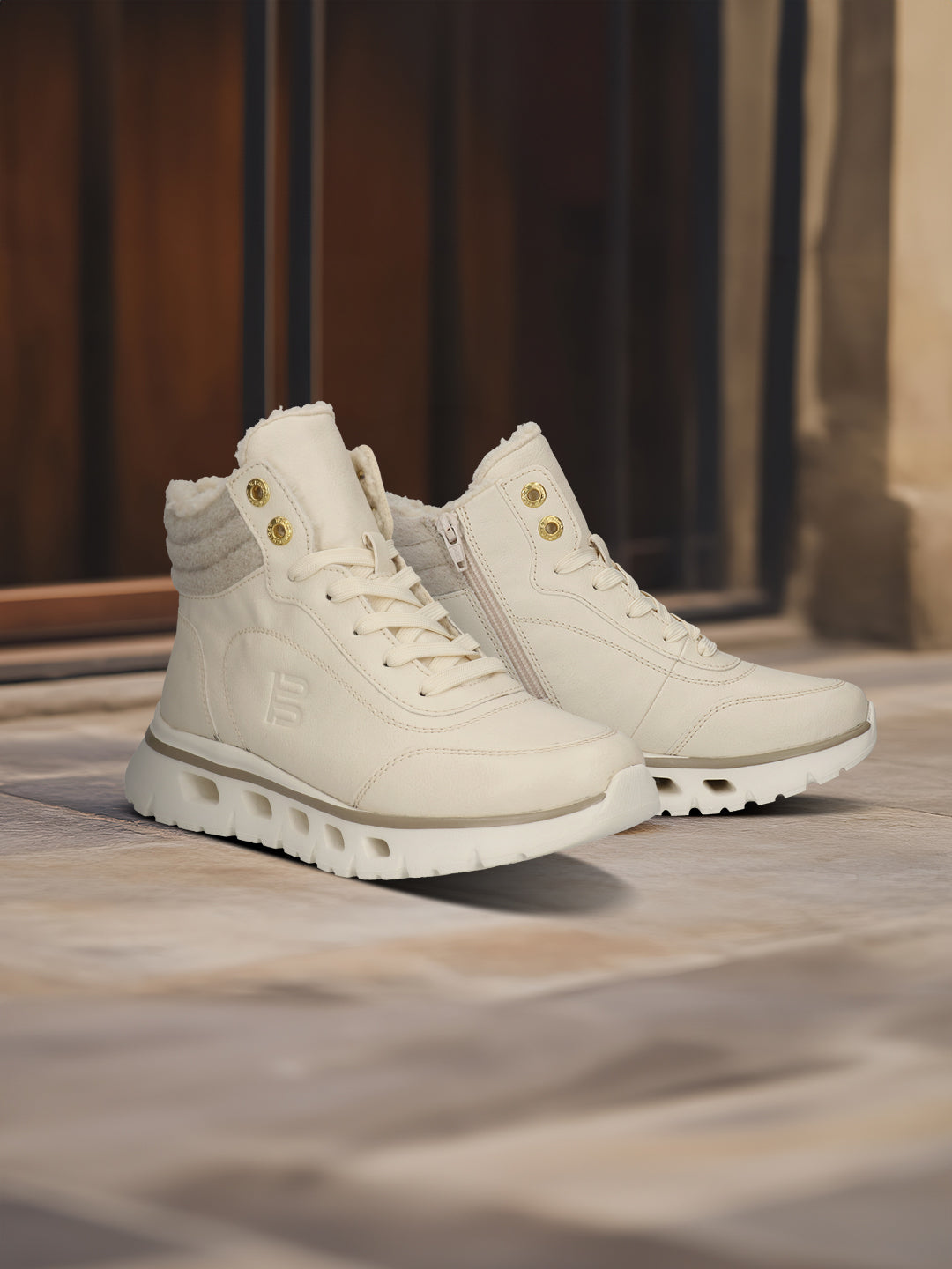 TT.BAGATT  Nisa Offwhite  High Top Sneakers